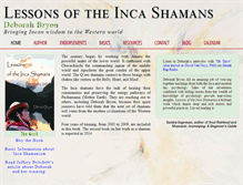 Tablet Screenshot of lessonsoftheincashamans.com